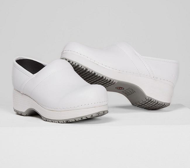 Zapatos de Trabajo Skechers Mujer - Clog Blanco XDKZM3215